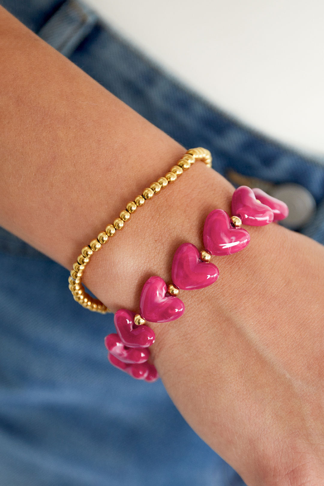 Armband hartjes