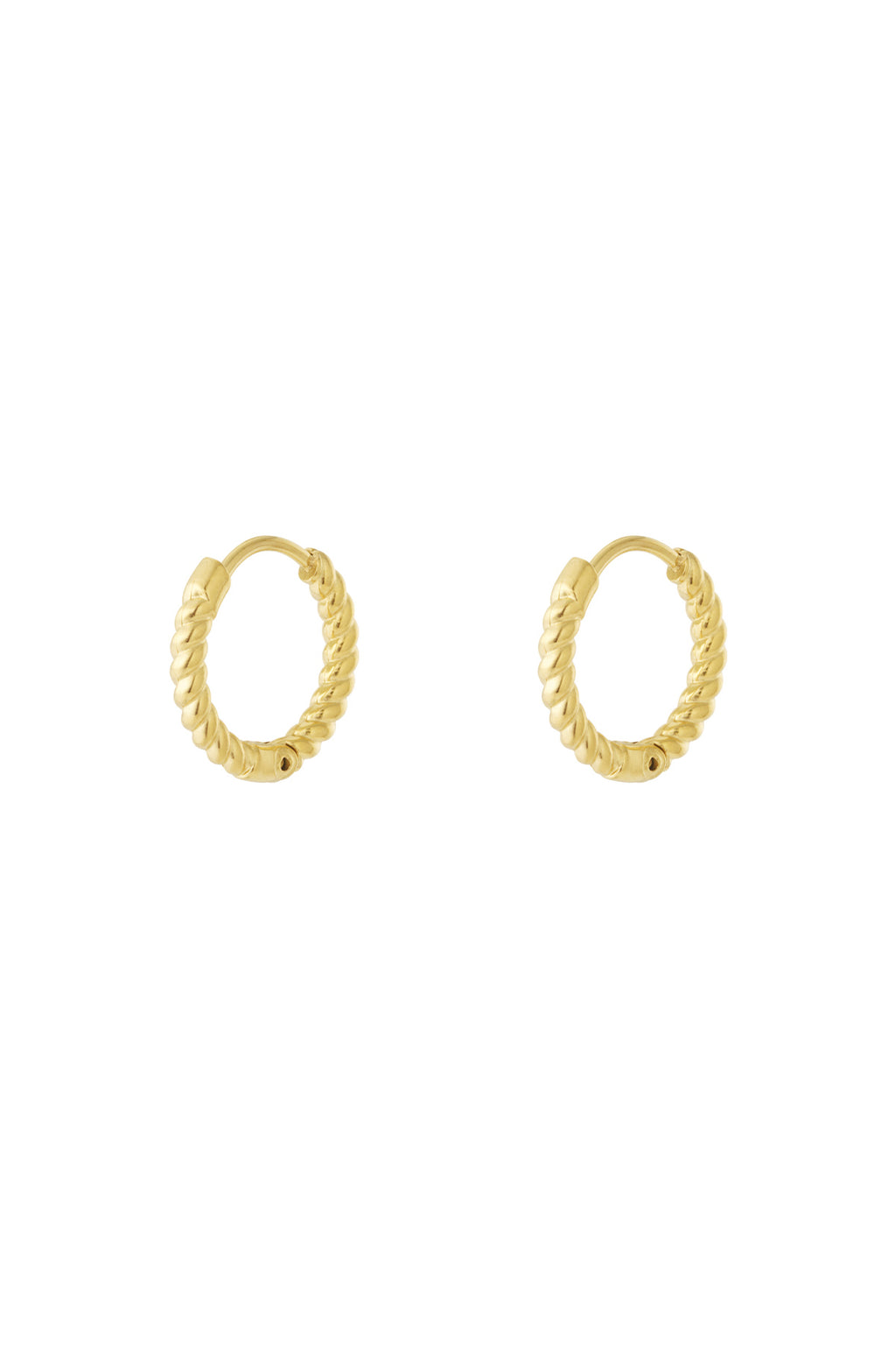 Oorbellen ring goud