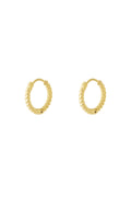 Oorbellen ring goud